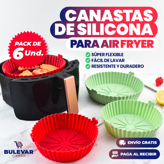 PACK X6 CANASTAS AIRFRYER