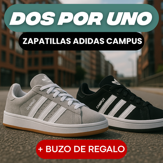 2X1 ADIDAS CAMPUS + BUZO ADIDAS